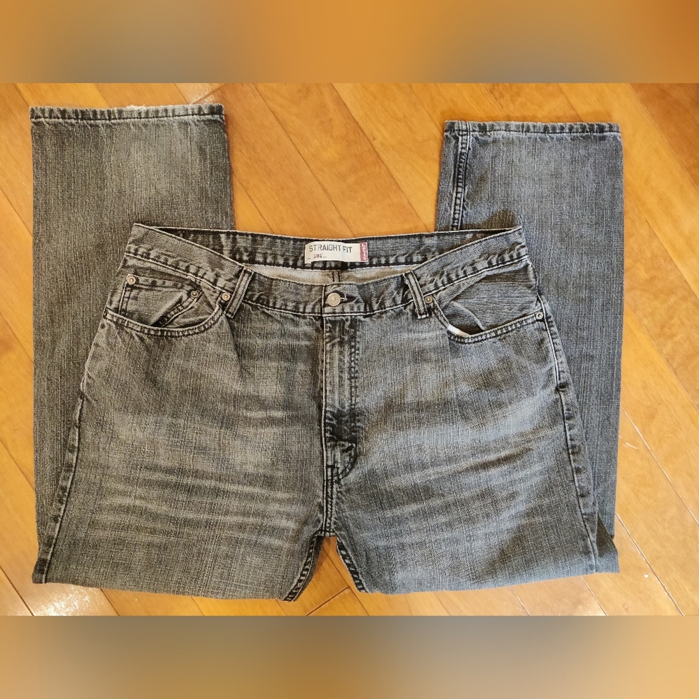 Men's Straight Fit 505 Gray Levi Jeans